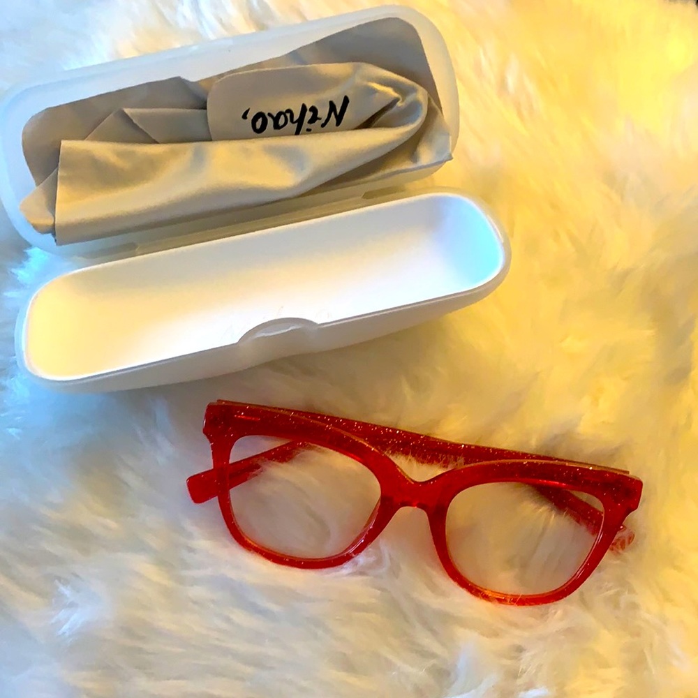 Glitter Pink Eyeglass Frames